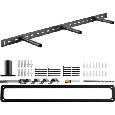 VEVOR Plankbeugel, 1 stuk, Zware plankbeugel, draagvermogen 86 kg, plankdrager 863,6 x 157,4 x 38,1 mm, voor verborgen planken, onzichtbare beugel voor zwevende planken voor wandmontage
