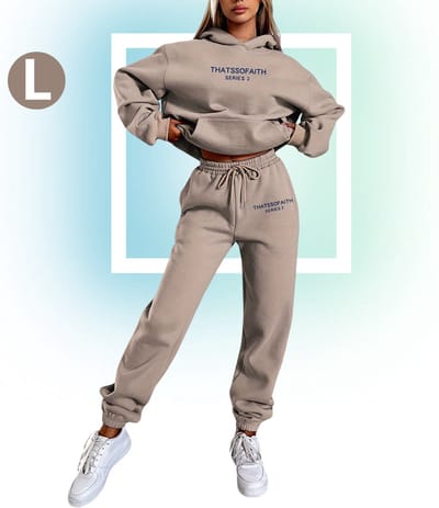 Livano Joggingpak Dames - Huispak - Trainingspak - Volwassenen - Capuchon - Jogging Pak - Joggingspak - Lichtroze - Maat L