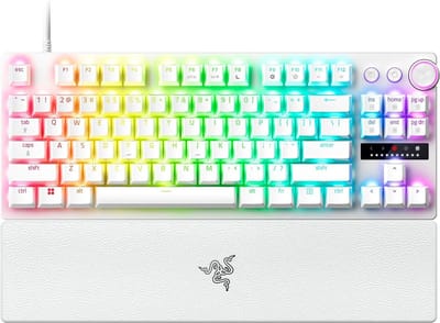 Razer Huntsman V3 Pro TKL - Analog Optical Gen-2 - Gaming Toetsenbord - Zonder Numpad - Engels (US international) - Wit