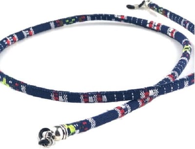 Zonnebril Koord – Zonnebril Touwtjes – Rond Geweven – Ibiza – Boho – Donkerblauw