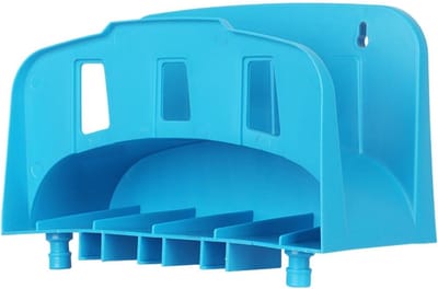 Slanghouder - Haspel rek - Buiten opbergen - Weerbestendig ontwerp - 265x18x13cm - Zwart