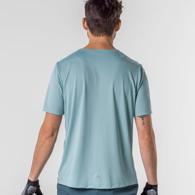 Loeffler fietsshirt korte mouwen M MTB T-shirt Roots Titan - Blauw