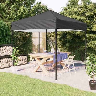 Opvouwbare Partytent - Feesttent Vouwtent - Buitenfeest Bescherming - Waterdicht UV Beschermend - 3x3 Meter - Antraciet