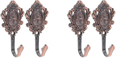 Dailygoods- Gordijnhaken 4 Stuks - Wandhaken - Gordijnhouders - Douchegordijnhaken - Kledinghaken - Eenvoudig te Installeren