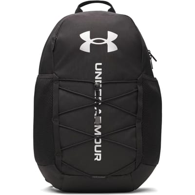 Under Armour Hustle Sport 6.0 Backpack-BLK Unisex Sporttas - Zwart - Zwart - Metallic Silver