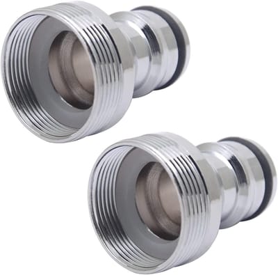 Set van 2 Draadadapters M24 naar M21 - Snelle Koppeling voor Tuinslang en Wasmachineaansluiting