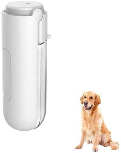 Allecto - Opvouwbare Drinkfles Voor Huisdieren - Draagbare Waterfles - Veilig en Schoon Water - Wit - Geschikt Voor Honden en Katten - Perfect Voor...