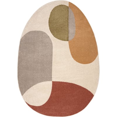 Kleden Rugsx Tapijt FUSION 5706 crème / terracotta Shape 160x220 cm