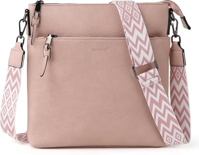 TAN.TOMI Schoudertas Dames – Crossbodytas – Middelgrote Schoudertas – Verstelbare & Afneembare Brede Band – Modieuze Crossbodytassen voor Dames - Roze