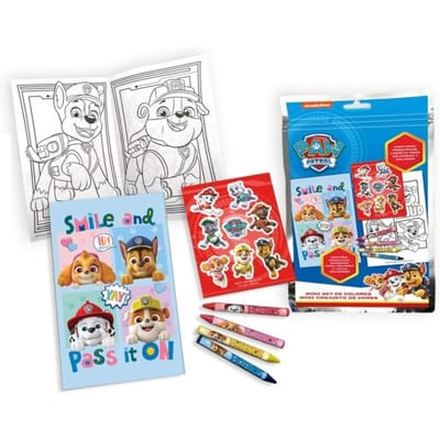 Paw Patrol Mini Tekenset met krijtjes en stickervel