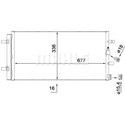 Condensator, airconditioner MAHLE AC 102 000S