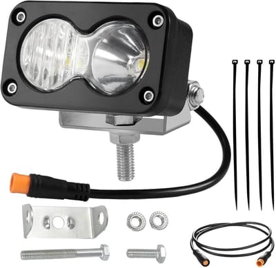 Fietskoplamp LED - Fietsverlichting Voor - Veilig Fietsen - Waterdicht Aluminium - 20W - Wit
