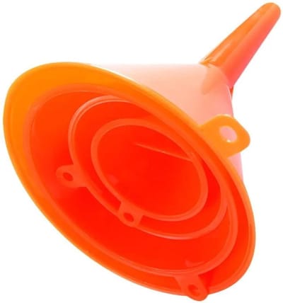 ProPlus Trechterset - Kunststof - Oranje - 4 maten - Ø 50, 70, 93, 113 mm - Voorkomt morsen