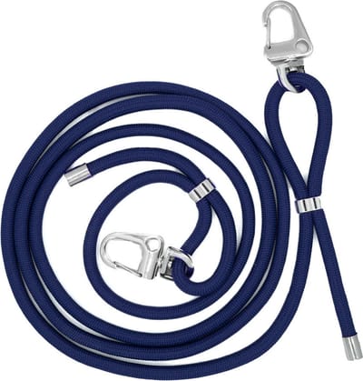 xoxo Wildhearts telefoonkoord - Dark Blue - Geschikt voor iPhone - Geschikt voor Samsung - Universeel - Phone cord - Telefoonketting - Koord voor telefoon - Telefoon hanger - Donkerblauw