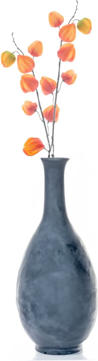 Bellatio Design Kunstbloem Lampionplant/physalis tak - 2x - 73 cm - oranje - zijde bloemen - Kunst herfst takken