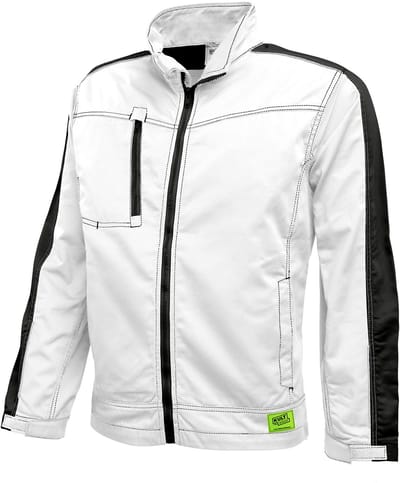 TMG KULT WORKER WORK Werkjas HEREN Veiligheidsjas Wit - Cordura Versterkt - 270 GSM - Katoen Polyester