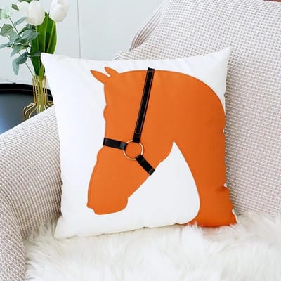 Nordic Luxe PU Lederen Kussensloop Hoge Kwaliteit Paardenhoofd Woonkamer Bank Kussen Modelkamer Kussen Auto Taillekussensloop Pillow Case