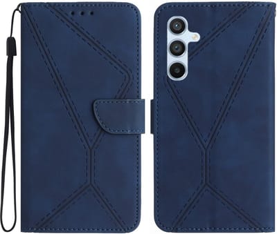 Coverup Hoesje - Geschikt voor Samsung Galaxy A16 Hoesje - Coverup Book Case - Blauw
