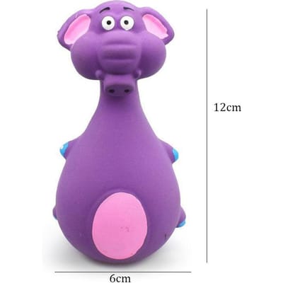 Latex Hondenspeelgoed Geluid Piepend Olifant/Koe Dier Kauw Huisdier Rubber Vocale Speeltjes Voor Kleine Grote Honden Bijtbestendig Interactief Speelgoed