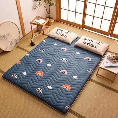 Vloermatras - Tatami mat - Comfortabel slapen - Zacht en ademend - 120x200cm - Veelkleurig