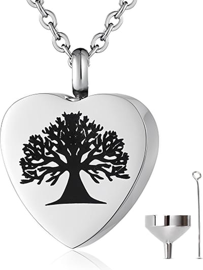 Luxe Ashanger - met Ketting - Voor As, Haren of Parfum - Assieraad - As Ketting - Gedenksieraad - Urn - Incl. As vuller en Opbergzakje - Luxury Heaven