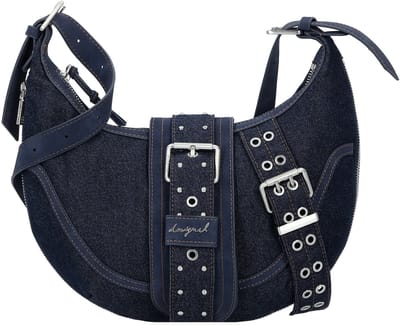 Desigual schoudertas Calgary Bindella Shoulder Bag Denim Dark Blue donkerblauw