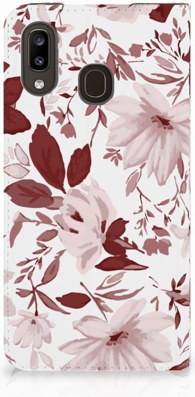 Bookcase Samsung Galaxy A30 Watercolor Flowers