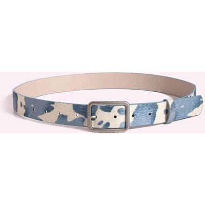 Kleurrijke Runderprint Riemen Modieuze Gesimuleerde Dierenhuid Riemen Legering Gespen Dames Kleding Accessoires 101x2.9cm gray