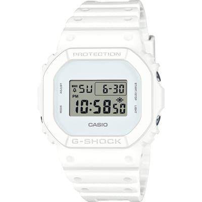 Casio G-Shock DW-5600WW-7ER Horloge - Kunststof - Wit - Ø 38 mm