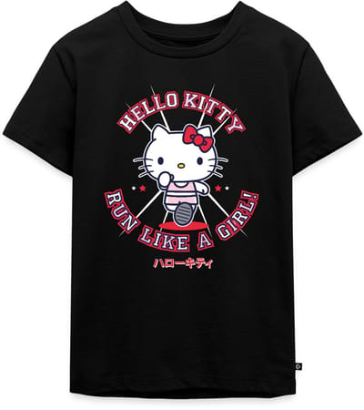 Hello Kitty Run Like A Girl Premium T Shirt Kinderen