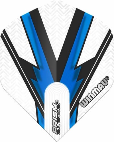 Winmau Prism Alpha White & Blue - Dart Flights