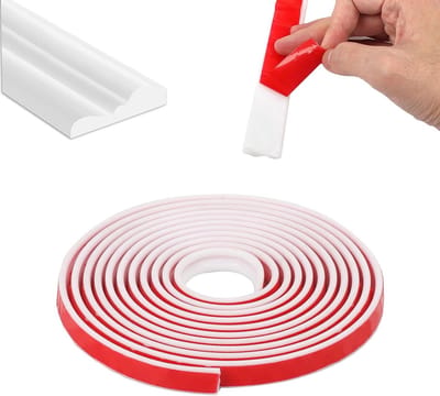 Zelfklevende Wandstrip Frame 50cmx2.5cm voor Muurdecoratie, Flexibele 3D Stoelleuning en Wandbescherming, Ideaal voor Thuis en DIY Projecten (6mx22mm)