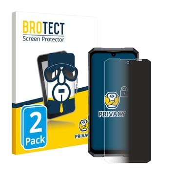 BROTECT - privacy screenprotector voor Doogee Blade GT - Folie Beschermfolie Blauwlichtfilter 2 Stuks