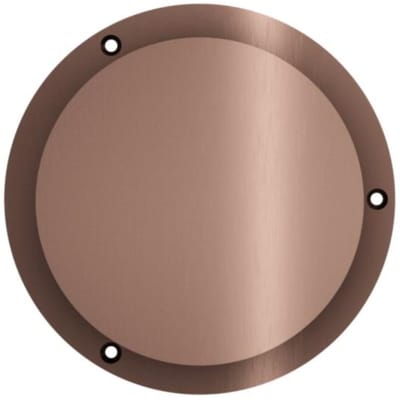 Hotbath &More VGRS015 ventilatierooster rond met schroeven geborsteld koper PVD