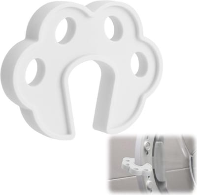 Set van 5 witte universele siliconen deurstoppers van 10,7 cm, multifunctionele deurbuffers en kinderbeveiliging om vingers tussen de deur te voorkomen, beschermer voor deurgrepen en muren zonder boren of schroeven