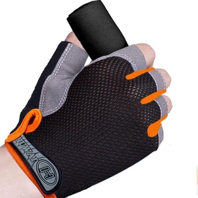 Gants de Cyclisme Antidérapants Anti-Choc Respirants Demi-Doigts Gants Vélo VTT Moufles de Sport Gants de Cyclisme M