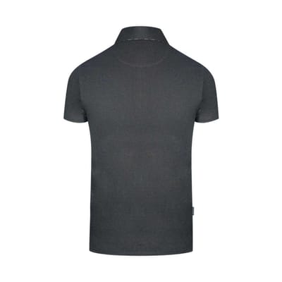 Aquascutum Heren Geruit Logo Poloshirt (Zwart)