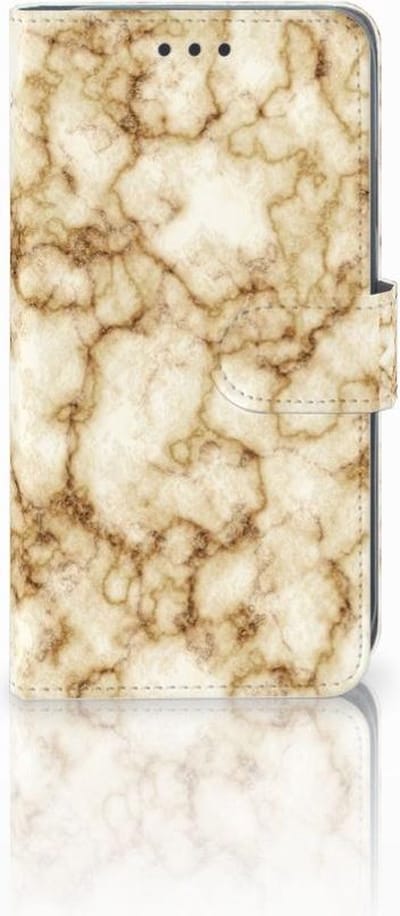 Apple iPhone Xr Bookcase Marmer Goud