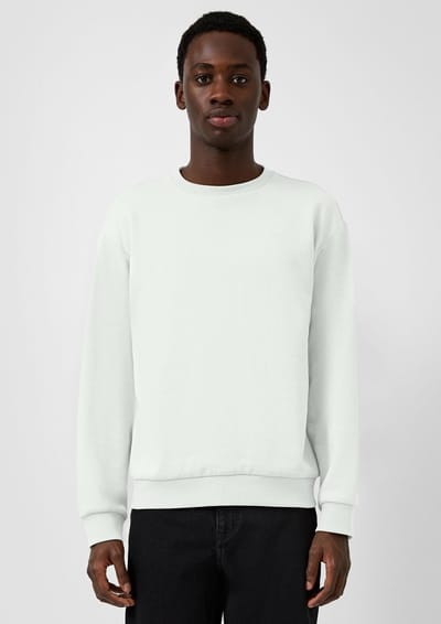 Q/S designed by - Heren sweater - Maat M - Mannen - wit - katoen