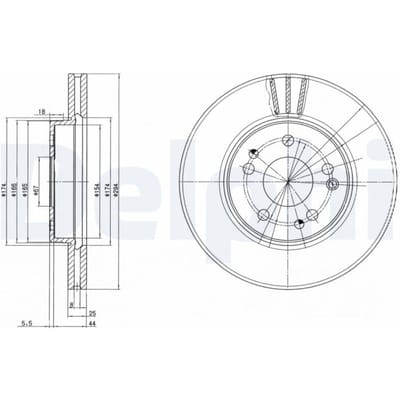 Remschijf DELPHI BG2772