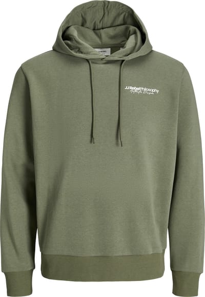 JJ REBEL - JREBZACK SWEAT HOOD NOOS - HEREN - HOODIE - GROEN