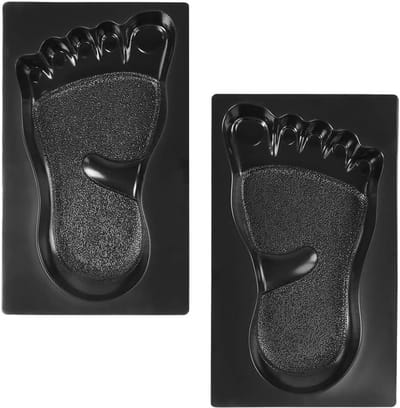 Betonmal Voet Afdruk - Steenmal Pad - Tuinpad Maken - Herbruikbaar Vormenset - 48 x 28 cm - Zwart