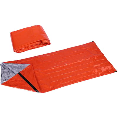 Herbruikbare Nood Slaapzak Thermisch Waterdicht Survival Kamperen Reizen Oranje red