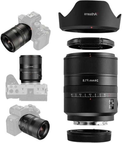 Full-frame lens 24mm F1.8 - manuele focus - ultra groothoek - perfect voor creatieve fotografie - ShopVlot