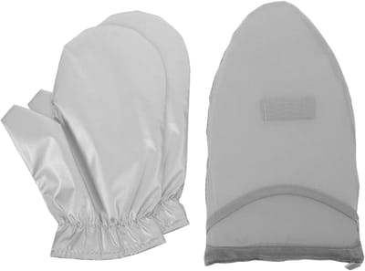 Strijkhandschoenen set - Kleding stomer - Kleding stomen - Hittebestendige bescherming - 23 x 16 x 2 cm - Grijs