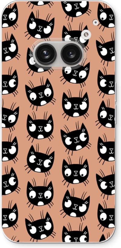Case Company® - Hoesje geschikt voor Nothing Phone (2a) hoesje - Kat - Soft Cover Telefoonhoesje - Bescherming aan alle Kanten en Schermrand