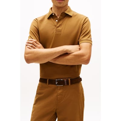Tommy Hilfiger Hidden Placket Regular Polo Highland Khaki Taglia: S | Polo Outlet | Uomo | Marrone