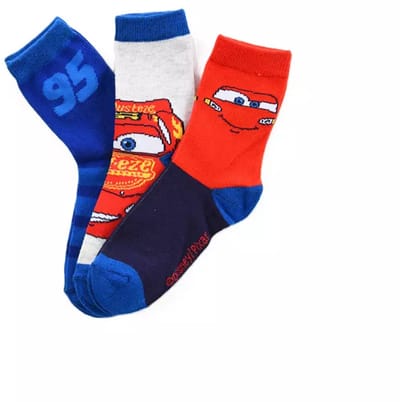 Disney Cars Sokken – Kinder Sokken Lightning McQueen – 3 Paar – Maat 23/26