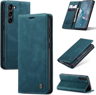 CaseMe Hoesje - Geschikt voor Samsung Galaxy S24 Hoesje - CaseMe 013 Book Case - Blauw