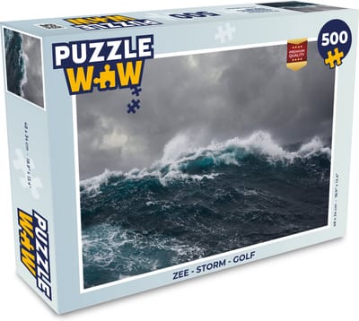 Puzzel Zee - Storm - Golf - Legpuzzel - Puzzel 500 stukjes